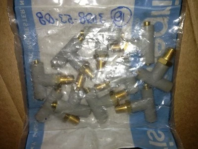 Legris 3108 53 08, 31085308, 1/8" Npt x 1/16" T Male Branch Tee, LOT OF 10, P#26 - Image 1 of 2