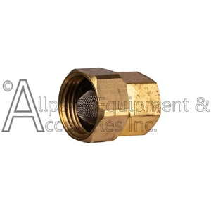 7100495 Simpson OEM Brass 1/2" Female NPT and 3/4" Garden Hose Inlet with Filter - Picture 1 of 4