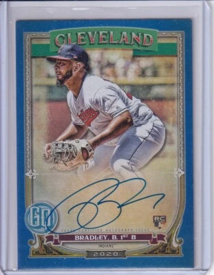 2020 Topps Gypsy Queen AUTO Blue #GQABB Bobby Bradley Cleveland Indians 71/99 - Image 1 of 2