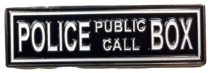 The TARDIS Police Public Call Box Doctor Who TV Series Logo Enamel Pin - Picture 1 of 5
