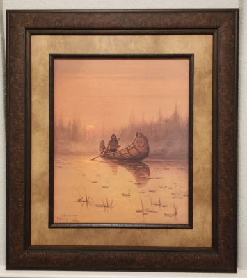 RARO G. HARVEY EMOLDURADO "O CAÇADOR SILENCIOSO" EDIÇÃO LIMITADA ASSINADO - Imagem 1 de 4