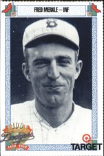 1990 Dodgers Target Baseball Card #516 Fred Merkle