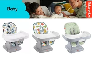 Fisher-Price Space Saver Simple Clean High Chair with Wraparound Deep-Dish Tray - Picture 1 of 21