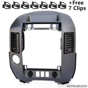 Cubierta de ventilación con bisel central de tablero de radio apta para Nissan Titan XE SE Sierra 04-06 - Imagen 1 de 12
