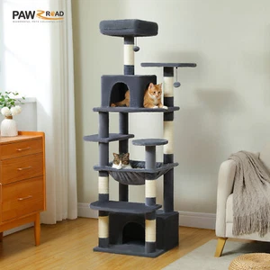 PAWZ Road Cat Tree Tower Scratching Post Scratcher Condo House Bed Toys 164cm - Picture 1 of 32