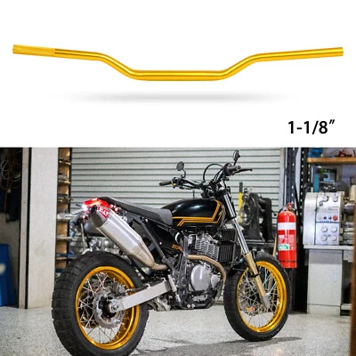 Gold 1-1/8" 28mm Fat Handlebar Rise Tracker For Suzuki DR 650 200 400 800 350 - Image 1 of 4