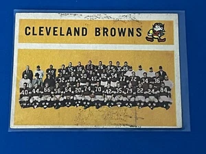 Tarjeta de fútbol americano Topps 1960 lista de verificación sin marcar Cleveland Browns #31 en muy buena condición - Imagen 1 de 4