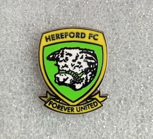 HEREFORD FC CLUB CREST LAPEL BADGE GY* - Picture 1 of 1