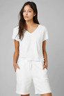 Velvet By Jenny Graham Laguna Organic Fleece Sweatshort White S $119 C11