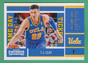 2017 Panini Contenders Game Day T.J. Leaf Pacers UCLA Bruins #13 - Picture 1 of 2