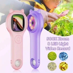 Digital Microscope 500X Children's Handheld Microscope for Kids 2 megapixel - Picture 1 of 28