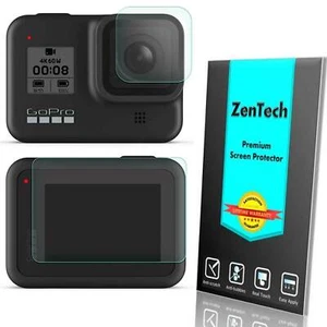 ZenTech Hartglas Displayschutzfolie Guard Shield Saver für GoPro Hero8 schwarz - Bild 1 von 8