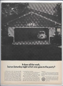 1966 Volkswagen Beetle Magazine Print Ad - 8x11 - Picture 1 of 1