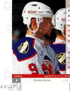 2001-02 Finnish Cardset #20 Kimmo Kuhta
