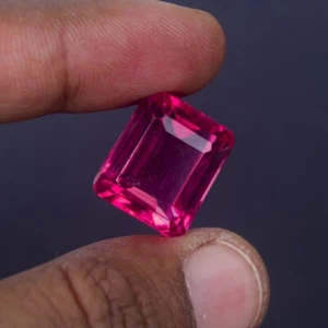 16.0 Ct Certified Natural Beautiful Octagon Pink Topaz Loose Gemstones AB-044 - Picture 1 of 10