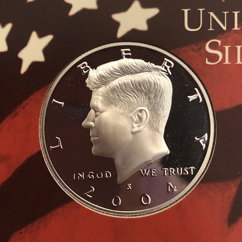 2004 S  John F Kennedy 90% SILVER Half Dollar 50C GEM PROOF #2004SK Cover
