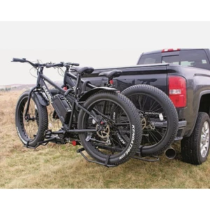 2 Bike Rack Carrier Vehicle Mount Truck Hitch Heavy Duty Folding w/ Lock - 80lbs - Picture 1 of 11