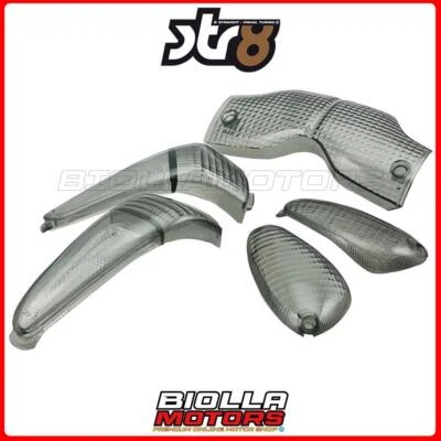 STR-620.24/BK SET VETRO GEMME FRECCE STR8 RL NERO STR8, GILERA RUNNER FXR 180CC  - Immagine 1 di 4