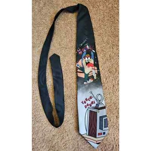 1996 Looney Tunes Mania Tasmanian Devil Touch Down Neck Tie - Picture 1 of 3