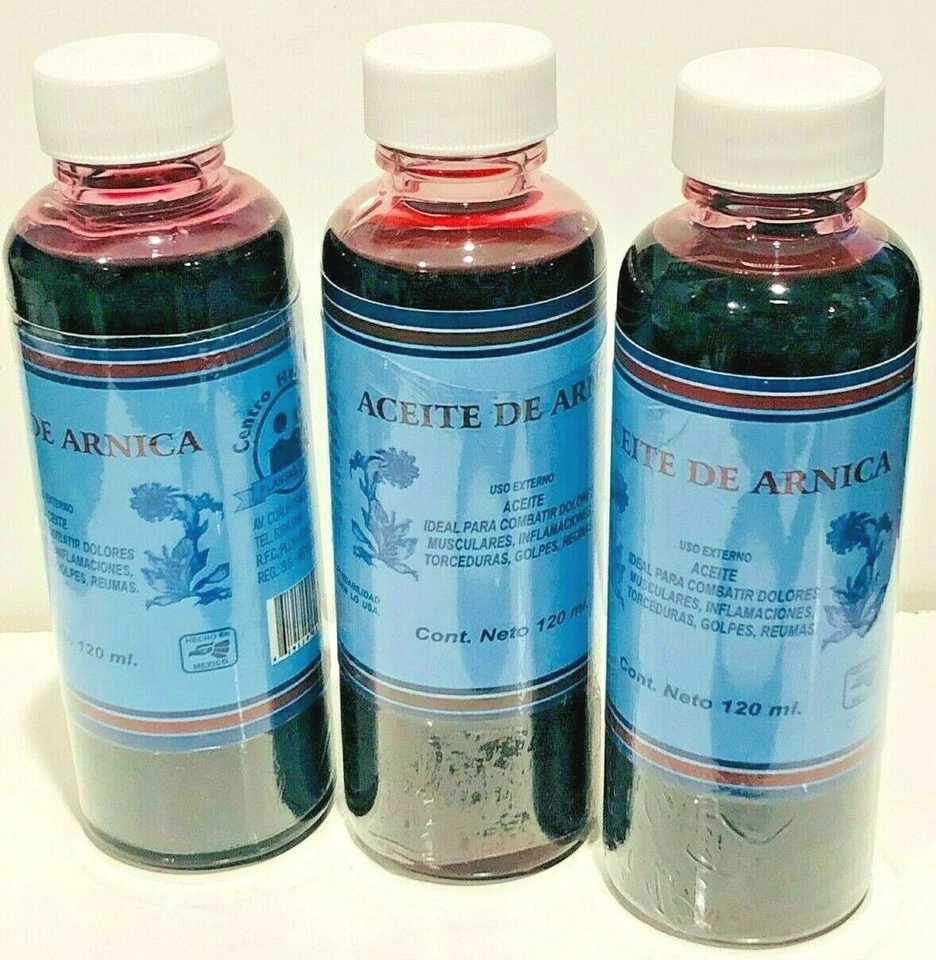 ACEITE DE ARNICA 120 ML  PARA TORCEDURAS / CALAMBRES / MORETONES / GOLPES 3 PACK - Image 1 of 1