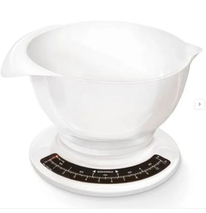 soehnle balance de cuisine mécanique 5kg - 50g avec bol 65054 culina pro