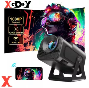 4K Projector 12000LMS 1080P 3D 5G WiFi Bluetooth Video Home Theater 200" Display - Picture 1 of 14
