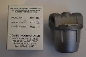 Combu 40020 / 70452-60 General Purpose Strainer Filter Fuel Oil 1/4" NPT 60 Mic - Bild 1 von 9