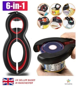 Multi Öffner 6 in 1 - Glas Dose Flasche Ring-Pull - Arthritis Kitchen Aid UK Verkäufer - Bild 1 von 11
