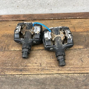 Vintage Shimano Deore XT PD-M737 Pedals Clipless 9/16 in Mountain Bike Black B3 - Picture 1 of 15