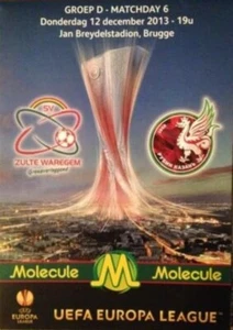 Programm ZULTE Waregem Belgien - Rubin Kasan Russland 2013-2014 - Bild 1 von 1