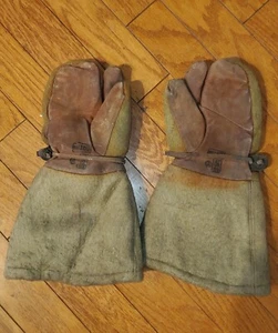 Guantes de invierno ametralladora pesada originales japoneses segunda guerra mundial lana - Imagen 1 de 7