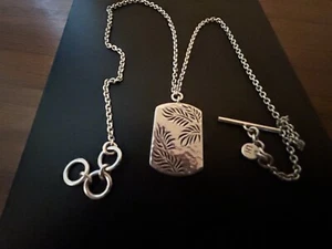 STUNNING CUSTOM STERLING PENDANT & CHAIN - Picture 1 of 7