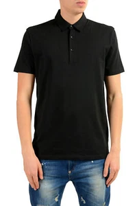 Versace Collection Men's Black Short Sleeve Polo Shirt Sz S M L XL 2XL - Picture 1 of 5