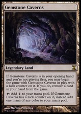 [1x] Gemstone Caverns - Foil - Heavy Play, English - Time Spiral MTG Magic
