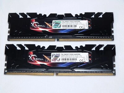 Two(2) G.Skill RipJaws F4-2400C15Q2 DDR4-2400 PC4-19200 8GB Memory - Total 16GB - Image 1 of 3
