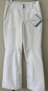 NWT $249 SPYDER GORE-TEX Bronze Level Insulated Ski Snowboard Pants White Wms 8 - Picture 1 of 20