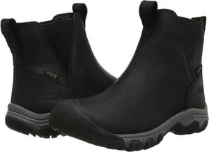 NEW KEEN Women’s Size 7 Greta Chelsea Waterproof Slip On Boots Black 1025526 - Picture 1 of 7