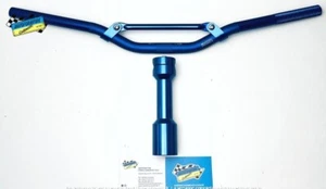 Manubrio Blu Naked + Mozzo Blu Per Nitro Aerox - Phantom F12 - Foto 1 di 2
