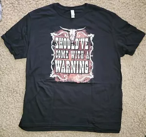 Camiseta Vaquera Jerzees "Should've Come With A Warning" Yellowstone Country Texas XL - Imagen 1 de 8