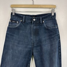 HUGO BOSS Montana Men's Jeans W28 L28.5 Blue Regular Fit Straight Zip Fly