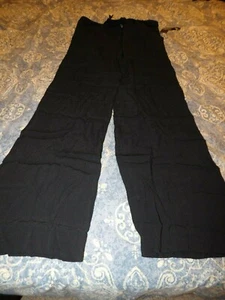 Pantalone nero New Directions, nuovo con etichetta, taglia 6, 100% viscosa - Foto 1 di 4