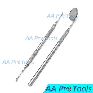 AA Pro: Double Headed Tarter Remover Scraper With Mirror Handle - Picture 1 of 3