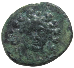 KILIKIEN, MALLOS. AE 12. CIRCA 4. JAHRHUNDERT V. Chr. FLUSS-GOTT PYRAMUS/GORGONEION. - Bild 1 von 3