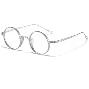 Round Vintage Titanium Eyeglasses Frames Mens Womens Classic Retro Spectacles r - Picture 1 of 28