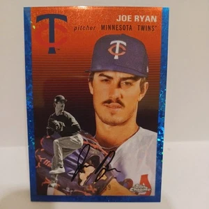 2023 Topps Chrome Platinum Anniversary #174 Joe Ryan Blue Mini-Diamond #/199 - Picture 1 of 2