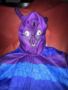 Fortnite Loot Llama Full Zip Hoodie Jacket Full Face Mask Mesh Youth Size XXL - Picture 1 of 15