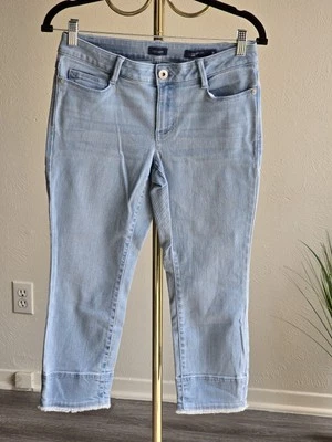 J.jill Authentic Fit Women's Blue Cotton Blend Cropped Jeans. Sz 2 Or XS - Image 1 of 4