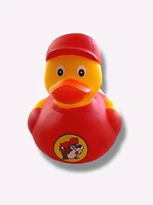 Buc-ee’s Rubber Duck Collectible Bath Toy Ducky Beaver Red Hat - Picture 1 of 2