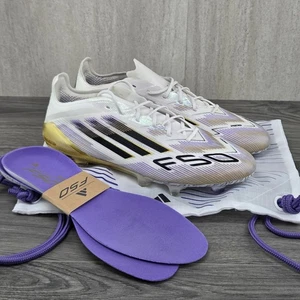 Adidas F50 Elite FG Größe 9,5 Herren weiß schwarz gold Fußballschuhe - Bild 1 von 16