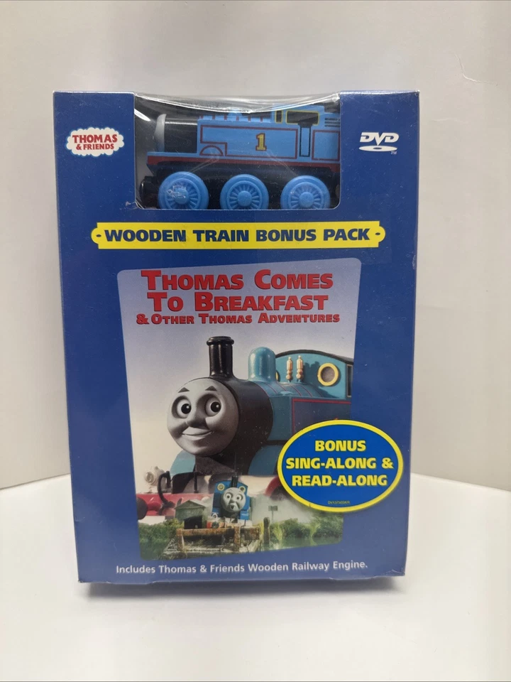 Thomas & Friends Thomas Comes To Breakfast Limited Edition DVD Wooden Train New - Image 1 of 2